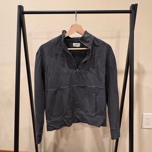 Pact Women’s Gray Quarter-Zip Sweater XS